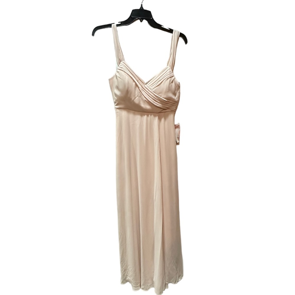 Birdy Grey SPENCE CONVERTIBLE DRESS CHIFFON PALE BLUSH Small Slit NEW NWT - Picture 4 of 6